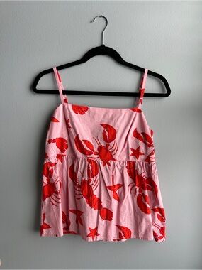 J. Crew lobster babydoll top